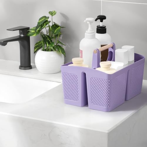 rejomiik Plastic Shower Caddy, Portable Shower Basket - Image 2