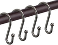 Bronze Shower Curtain Hooks, Rust Proof Shower Rings by CHICTIE
