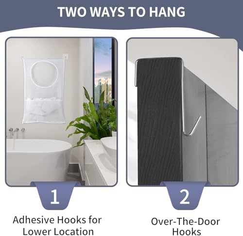 Hanging Laundry Hamper, Over The Door - Image 4