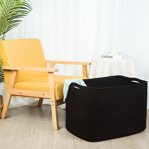 MINTWOOD Design 112L Extra Large Blanket Basket Holder Living Room, Pool Towels - Image 4