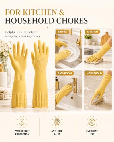 Disfore Rubber-Gloves Dishwashing Gloves - Image 2