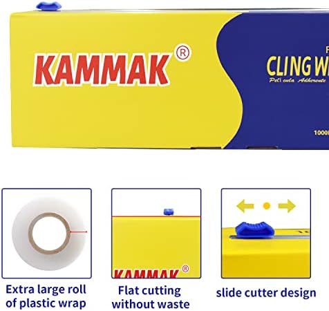 KAMMAK Plastic Wrap with Slide Cutter - Image 3