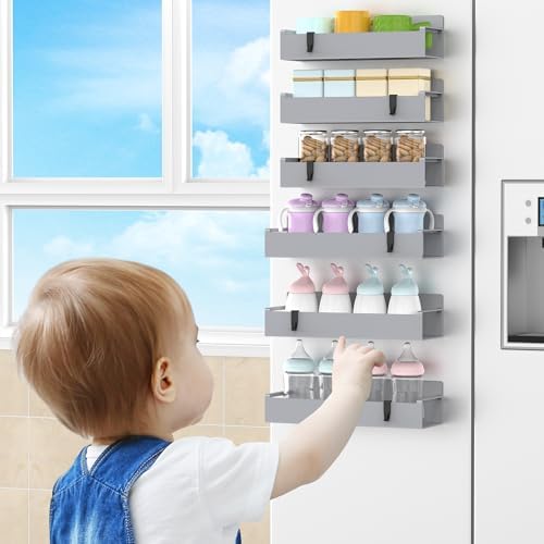 HuggieGems 6 Pack Magnetic Spice Rack Organizer - Image 7