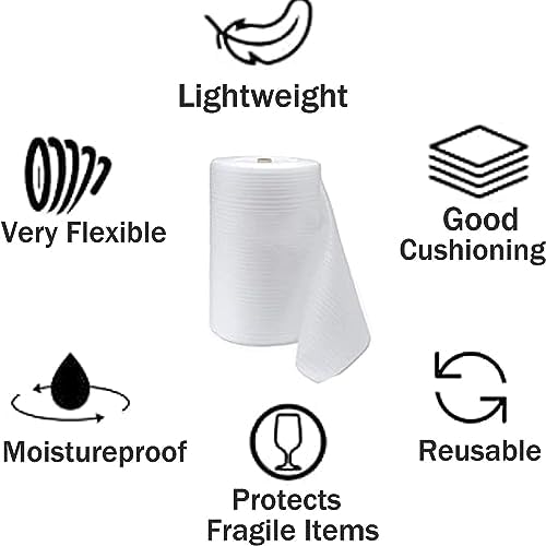 12"x 140'Foam Wrap Rolls for Moving Packing Foam Roll Packing Materials - Image 4