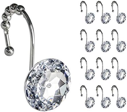 Sunlit Luxury Design Round Clear Diamond Crystal Gem Bling by Sunlit