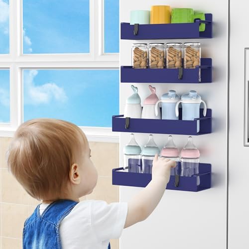 HuggieGems 4 Pack Magnetic Spice Rack Organizer - Image 7