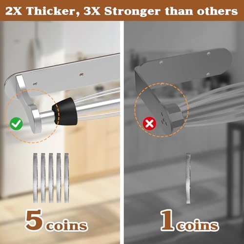 Magnetic Paper Towel Holder for Fridge, One-Hand Tear, Fits Mega Rolls - Image 4