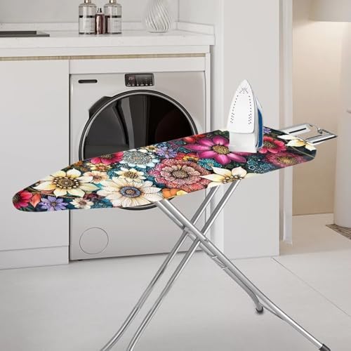 Mandala Ironing Board Covers Standard Size Floral Ironing Board Dustproof Cover - Image 2
