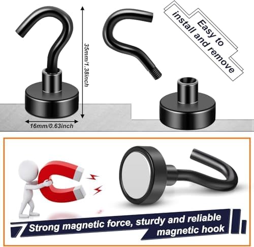 FINDMAG Magnetic Hooks, 30LB+ Magnetic Hooks - Image 6
