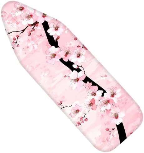 Nuxovilar Pink Cherry Blossom Ironing Board Cover 15x54 Polyester by Nuxovilar