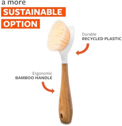 Full Circle Daily Dish Brush, Bamboo Handle Dish Brush - Image 3