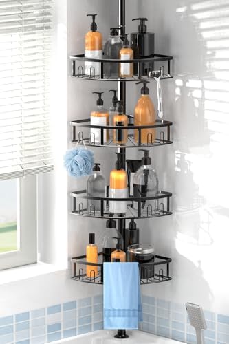 4-Tier Rustproof Corner Shower Caddy by Peyulia