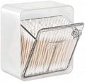DASITON Wall Mounted Qtip Holder Dispenser, Adhesive No Drilling Cotton Swab by DASITON