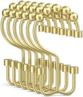 Bathway Gold Shower Curtain Hooks Ring, Rust Proof Metal Shower Hooks by Bathway