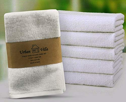 Urban Villa Kitchen Towels Cotton Dish Towels 20”x30” White - Image 4