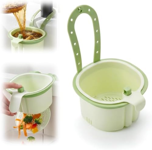 Sink Drain Strainer Self-Cleaning Faucet Hanging Filter Basket by Iwotegen