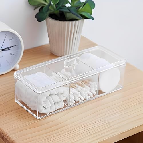 Sooyee Qtip Holder Rectangle Cotton Ball and Swab Holder Organizer - Image 5