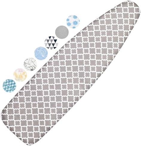Ironing Board Cover and Pad, 15x54 Standard Size, Scorch Resistant by Dalykate