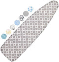 Ironing Board Cover and Pad, 15x54 Standard Size, Scorch Resistant by Dalykate
