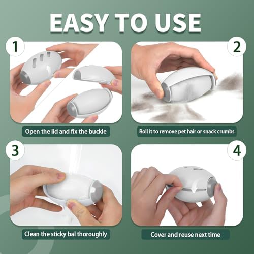 Reusable Lint Roller for Clothes, Mini Lint Roller Travel Size, Washable Pet - Image 4