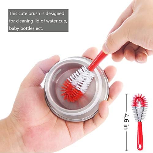 ALINK 8-Pack Red Bottle Brush Cleaner Set - Image 7