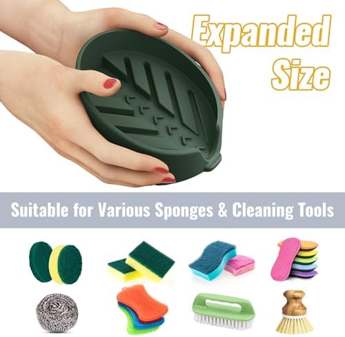 NiHome Silicone Sponge Holder for Kitchen Sink, Fits Scrub Daddy Mommy - Image 4