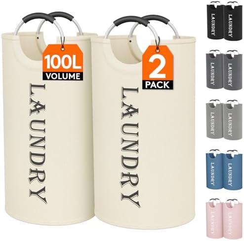 Lifewit 2 Pack 100L Laundry Basket by Lifewit