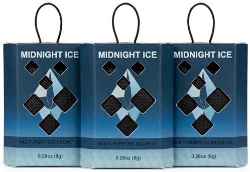 Midnight Ice Scented Sachets, 3 Pack Hanging Closet Deodorizer by Unknown