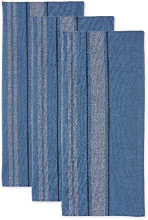 DII French Stripe Dishtowels, Kitchen Collection, 20 x 30, Chambray Blue - Image 2