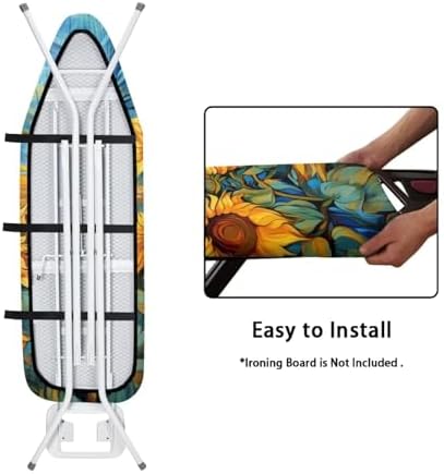 Sunflower Ironing Board Cover and Padding Heavy Duty Pad Decorative Covers - Image 5