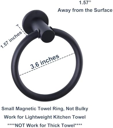 Magnetic Towel Holder for Refrigerator Kitchen Towel Ring Hook - Image 5