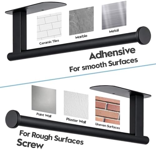 2 Pack Paper Towel Holder, Wall Mount, Under Cabinet - Image 6