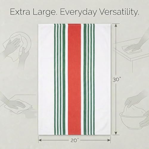 Urban Villa Kitchen Towels Cotton Dish Towels 20”x30” Christmas - Image 3