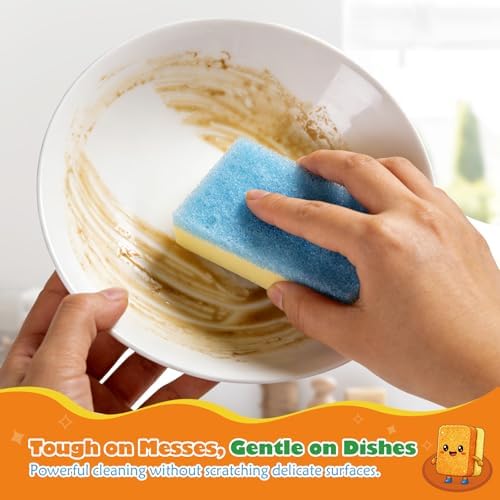 UNIMADE Scrub Sponge, Temperature Responsive Dual-Sided Cleaning Sponges - Image 4