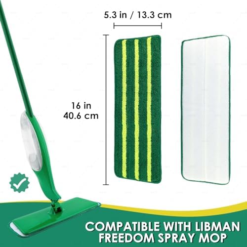 4 Pack Mop Head Replacement for Libman Freedom Spray - Image 2