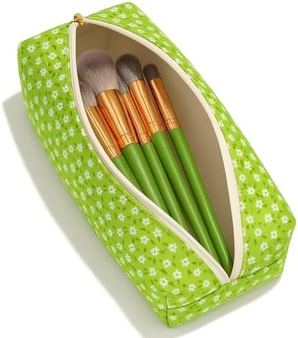 Large Pencil Case, Quilted Cotton Pencil Pouch, Cute Floral Pen Bag - Image 2