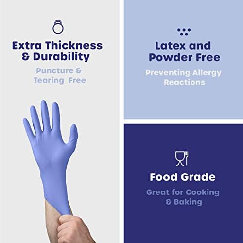 GUSTO Blue Disposable Nitrile Gloves - Image 4