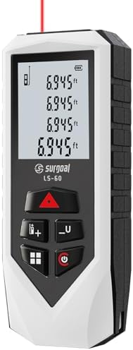 Laser Distance Measure Backlit LCD Measuring Tool 196FT by SGSURGOAL