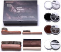 RAPSAKEMOH Shoe Polish Kit, Horsehair Brush Shoe Shine Kit by Unknown