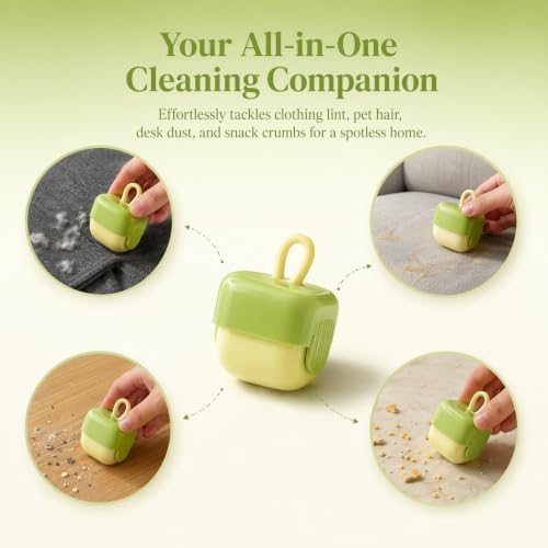 2 Pack Washable Lint Roller for Pet Hair, Reusable Sticky Silicone Gel Remover - Image 2