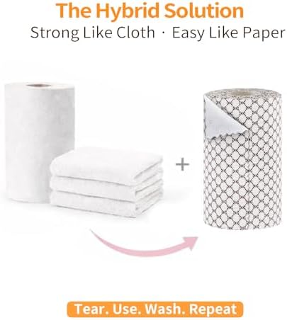 Viraelive Microfiber Cleaning Cloth Roll, 50 Sheets - Image 3