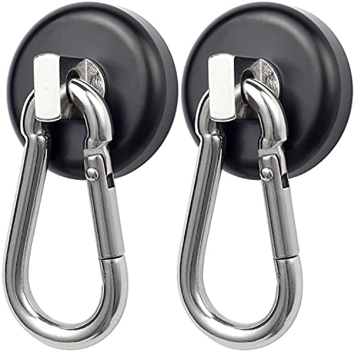 WELLZEER Magnetic Hooks 100lbs Black Magnet Hooks by WELLZEER