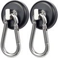 WELLZEER Magnetic Hooks 100lbs Black Magnet Hooks by WELLZEER