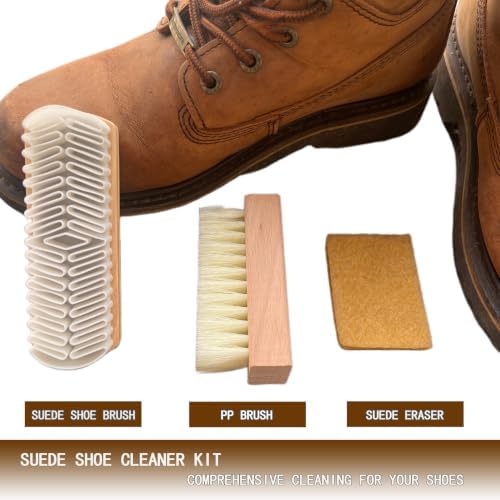 Suede Shoe Cleaning Kit 3Pcs Brush & Eraser Set - Image 3