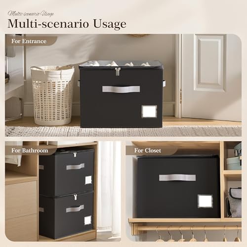 Criusia Shoe Organizer for Closet, Foldable Shoe Storage Organizer - Image 6