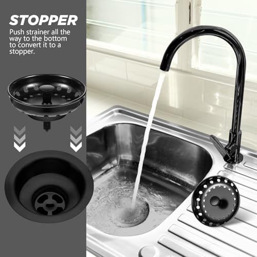Retisee 2 Pcs Kitchen Sink Stopper Strainer Stainless Steel Drain Strainers - Image 5