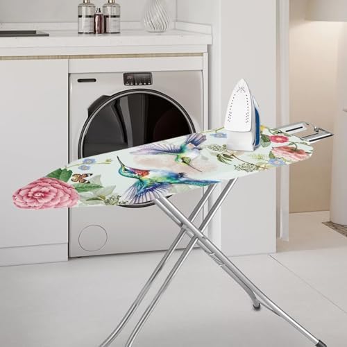 Floral Hummingbird Ironing Board Covers Standard Stylish Washable Ironing Board - Image 2
