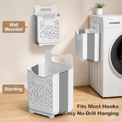 Spreezy 2 Pack Collapsible Laundry Basket - Image 2