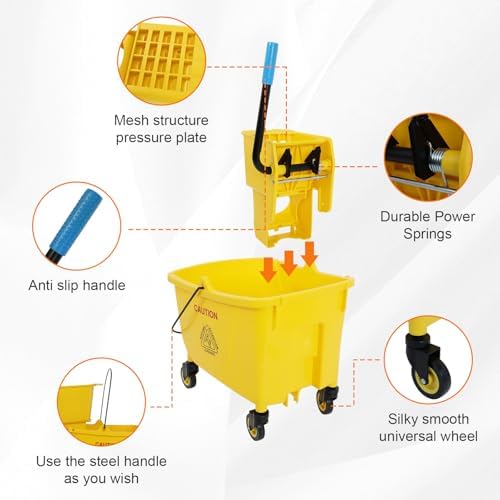 FAHKNS Commercial Mop Bucket - Image 4