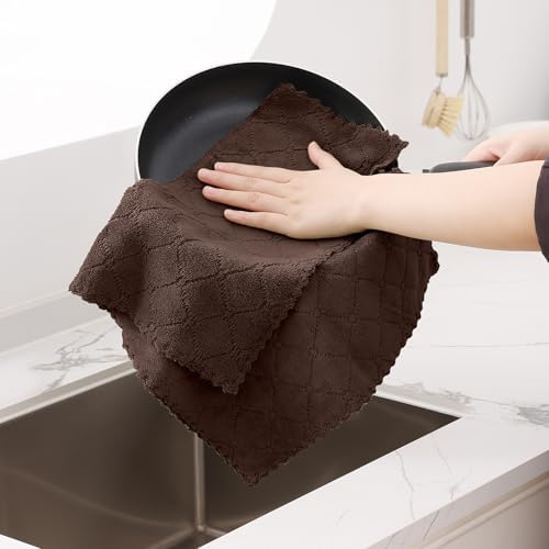 Homaxy 12 Pack Super Soft Absorbent Dish Cloths - Image 3